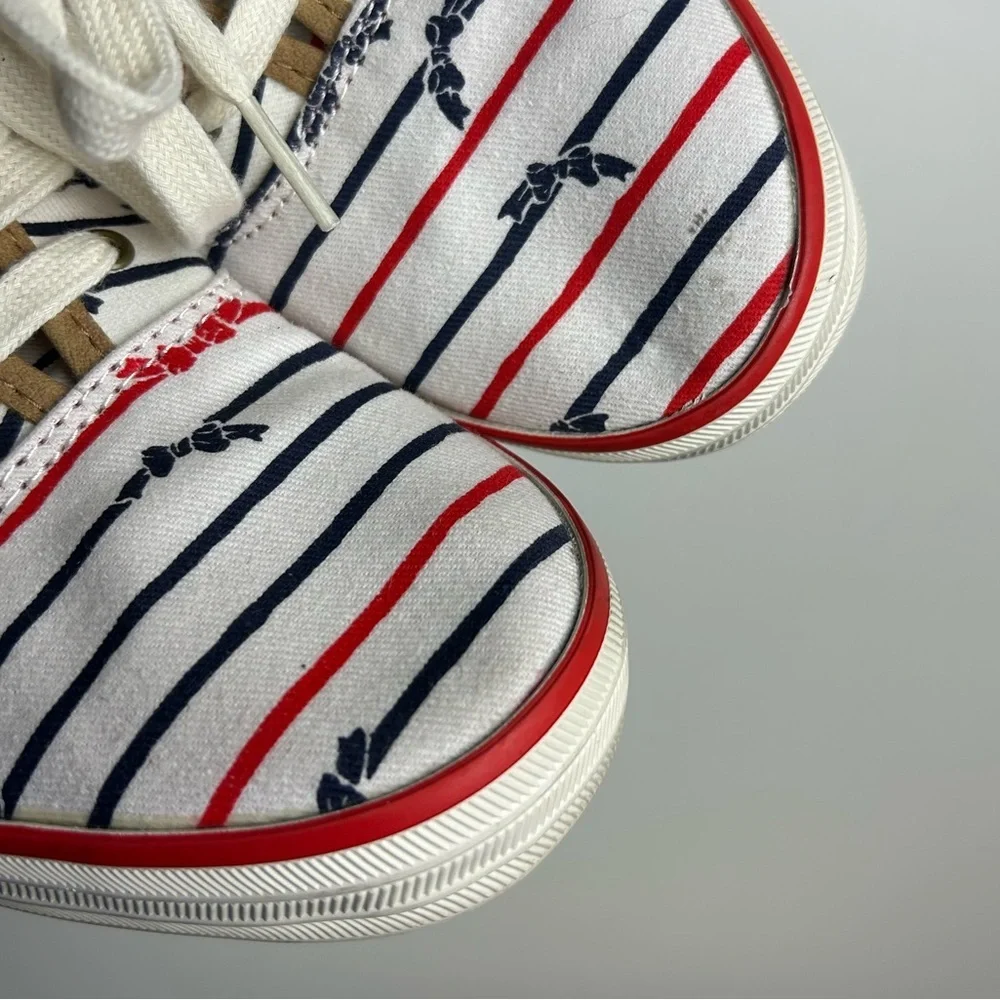 Keds X Taylor Swift TS Bow Striped Sneakers Womens Sz 9.5 Engagement Dress vibes